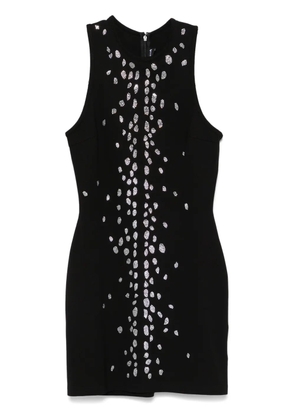 David Koma crystal-embellished mini dress - Black