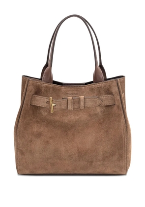 TOM FORD Audrey suede tote bag - Brown