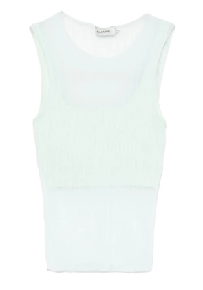 Simkhai Oakley Plisse top - Green