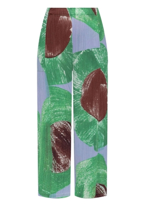 Pleats Please Issey Miyake pleated trousers - Green