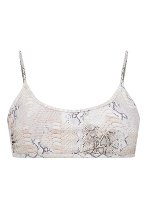 Melissa Odabash Cassis animal-print bikini top - Neutrals