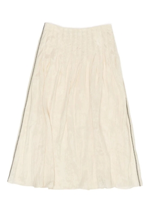 Bimba y Lola pleated side-seam skirt - Neutrals