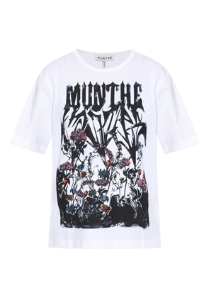 MUNTHE organic cotton T-shirt - White