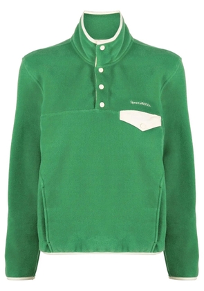 Sporty & Rich funnel neck long-sleeved jumper - Green