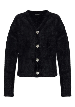 Balenciaga heart-embellishment cardigan - Black