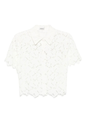 Simkhai lace scalloped-hem shirt - White