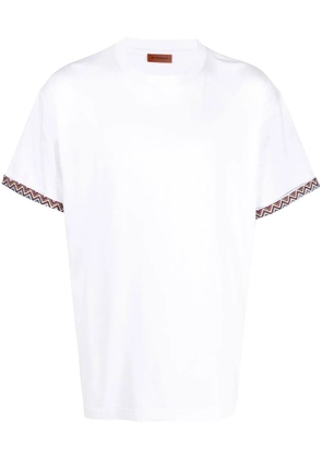 Missoni zigzag-edge detail T-shirt - White