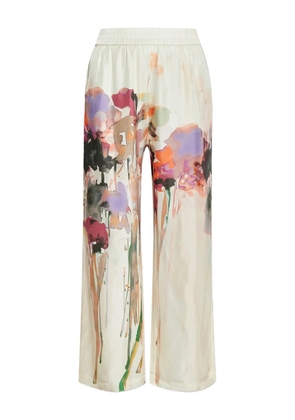 MUNTHE floral-print trousers - Neutrals
