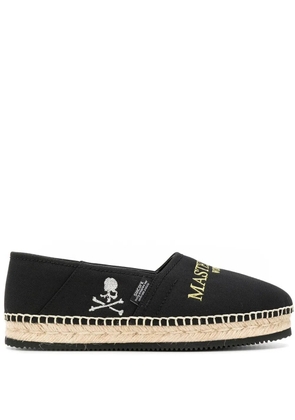 Mastermind World logo embroidered espadrilles - Black