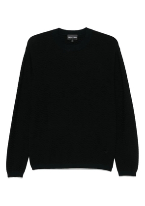 Emporio Armani zigzag sweater - Black