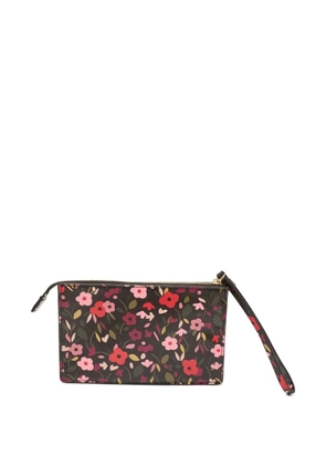 Kate Spade 2024 floral-patterned clutch bag - Brown