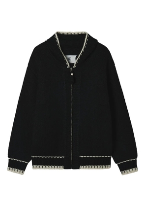 Low Classic zip trim cardigan - Black