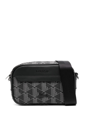 Lacoste monogram-motif camera shoulder bag - Black