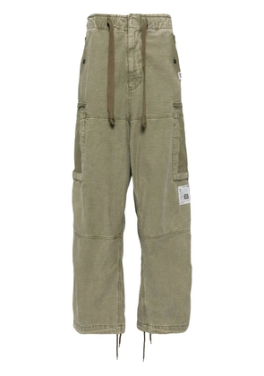 Maison MIHARA YASUHIRO cotton cargo pants - Green