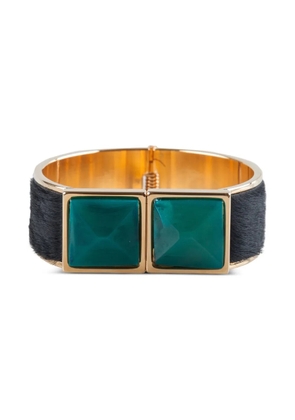 Marni Pre-Owned calf-hair cow-horn bracelet - Black