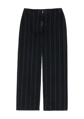 Bimba y Lola pinstripe zip-fly boyfriend jeans - Black