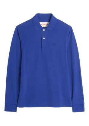 Valentino Garavani VLogo-embroidered polo shirt - Blue
