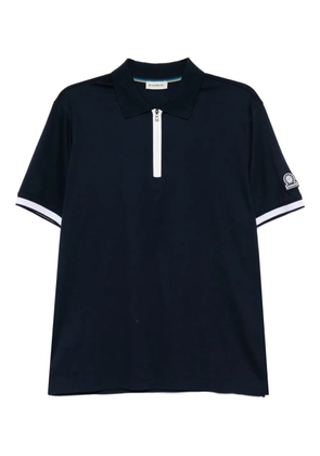 SANDBANKS zip-up polo shirt - Blue