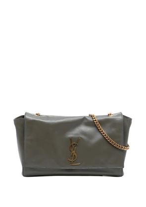 Saint Laurent Pre-Owned 2021 Medium Smooth Calfskin and Suede Reversible Kate crossbody bag - Green