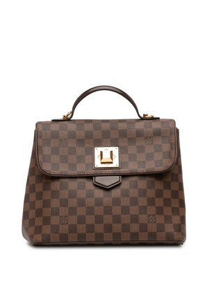 Louis Vuitton Pre-Owned 2012 Damier Ebene Bergamo MM satchel - Brown