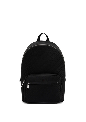BOSS embossed-pattern backpack - Black