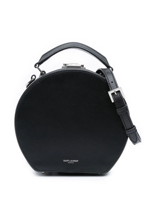 Saint Laurent Pre-Owned 2018 Small Leather Mica Hatbox satchel - Black