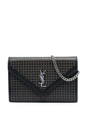Saint Laurent Pre-Owned 2018 Studded Leather Monogram Le Sept Chain Bag crossbody bag - Black