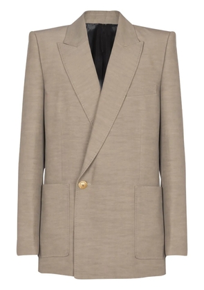 Balmain mélange-effect blazer - Neutrals