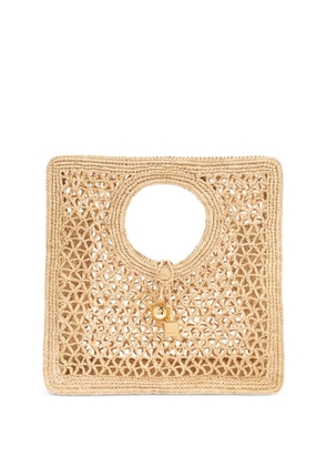 Jacquemus small The Spiaggia square bag - Neutrals