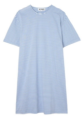 Sunnei striped T-shirt - Blue