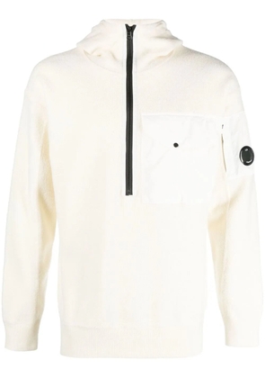 C.P. Company Lens half-zip sweatshirt - White