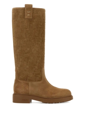 FENDI suede knee-high boots - Brown