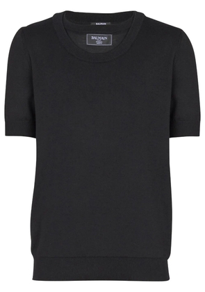 Balmain knitted T-shirt - Black