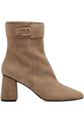 Furla heeled buckle boots - Neutrals
