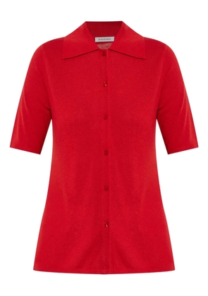 By Malene Birger button-up short-sleeve cardigan - Red