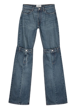 Coperni layered-design cotton jeans - Blue