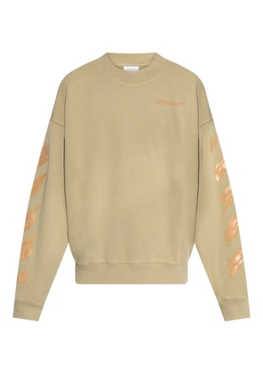 Off-White logo-print sweatshirt - Neutrals