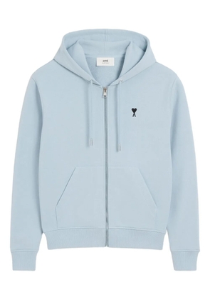 AMI Paris Ami De Coeur zip-up hoodie - Blue