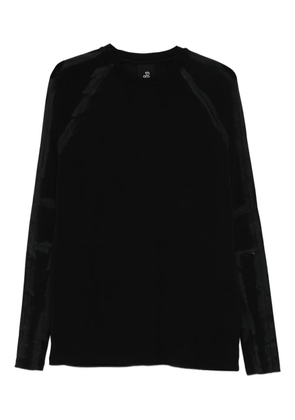 Thom Krom panelled long-sleeve sweater - Black