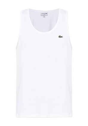 Lacoste ribbed-knit top - White