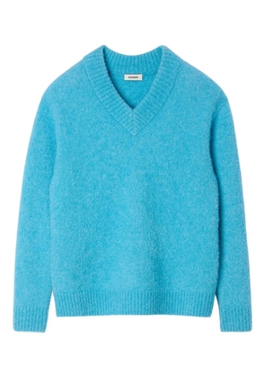 SANDRO V-neck wool sweater - Blue