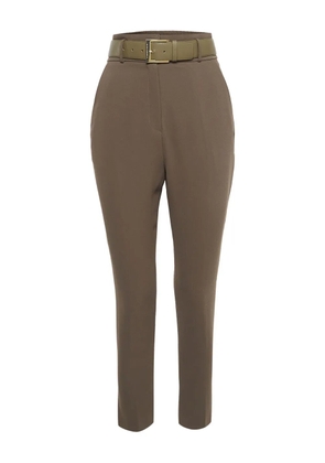 Elisabetta Franchi pre-owned belted pocket trousers - Brown