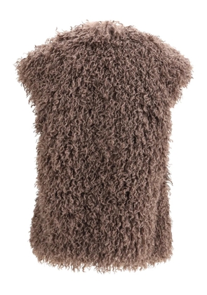 Kristina Ti faux-fur sleeveless vest - Brown