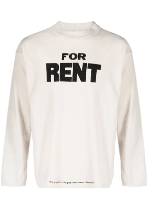 ERL For Rent printed jumper - Neutrals