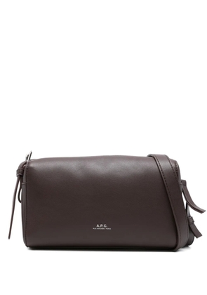 A.P.C. zip-fastening shoulder bag - Brown