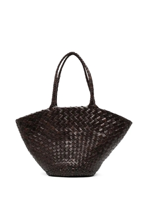DRAGON DIFFUSION Egola woven tote bag - Brown
