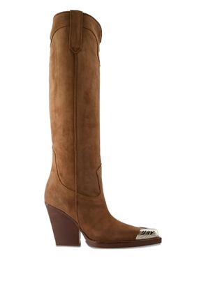 Paris Texas El Dorado metallic-toe cowboy boots - Brown