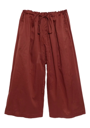 Egg Paijama wide-leg pants - Red