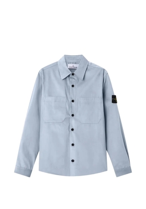 Stone Island long-sleeve micro-corduroy shirt - Blue