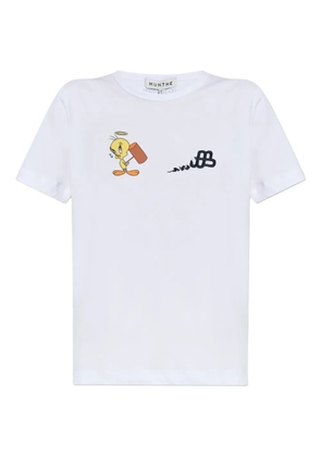 MUNTHE x Looney Tunes Tweety bird-print T-shirt - White